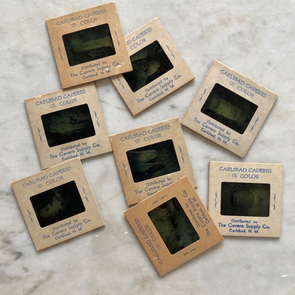 Other - 8 Vintage Carlsbad Cavern Color Slides in Box